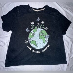 Environmental Awareness Women Save The Planet T-shirt Recycled Threads